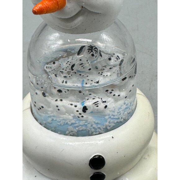 Christmas Disney 101 Dalmatians Snowman Globe Figurine 1996 Collectible READ - Picture 4 of 11